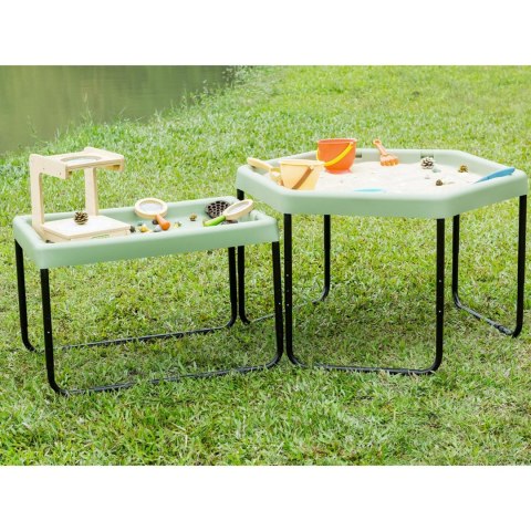 MASTERKIDZ Prostokątny Stolik Do Zabawy Piaskiem I Wodą Regulowana Wysokość