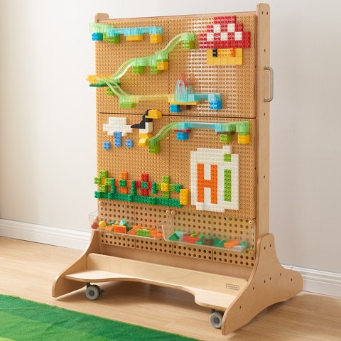 MASTERKIDZ Zestaw 4 Nakładek Na Panel Do Budowania Z Małych Klocków