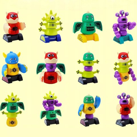 Magnetyczne Potwory Klocki Roboty dla dzieci 18m+ Zabawka Edukacyjna