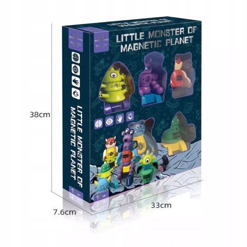 Magnetyczne Potwory Klocki Roboty dla dzieci 18m+ Zabawka Edukacyjna