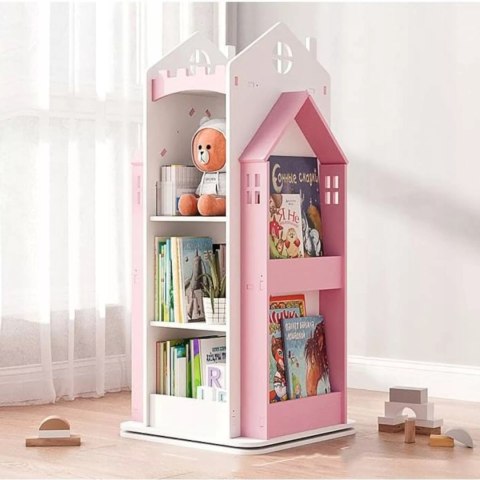 REGAŁ NA KSIĄŻKI OBROTOWY PÓŁKA DOMEK ORGANIZER POKÓJ DZIECIĘCY W360-3