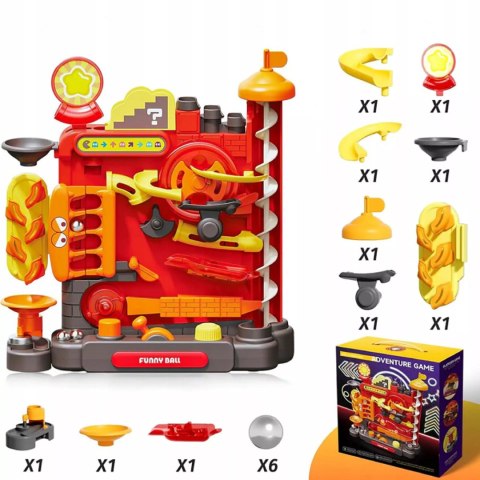 Tor Kulkowy Gra Zręcznościowa logiczna Labirynt 3D 16 Poziomów dla Dzieci