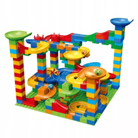 Tor Kulkowy Kulodrom Duży Labirynt Wyścigi Kulek 514 el. klocki