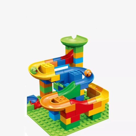 Tor Kulkowy Kulodrom Duży Labirynt Wyścigi Kulek 514 el. klocki