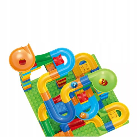 Tor Kulkowy Kulodrom Duży Labirynt Wyścigi Kulek 514 el. klocki