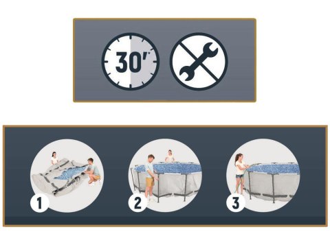 Bestway Basen STELAŻOWY 366x100cm 10w1 56418