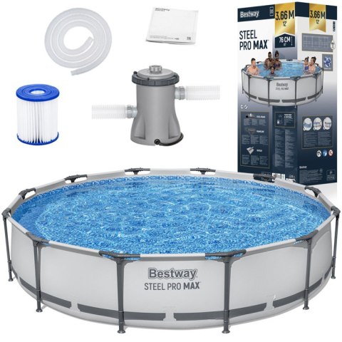 Bestway Basen STELAŻOWY 6,473L 366x76cm 7w1 pompa + filtr 56416
