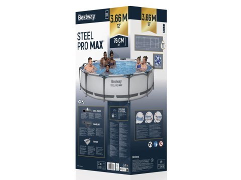 Bestway Basen STELAŻOWY 6,473L 366x76cm 7w1 pompa + filtr 56416