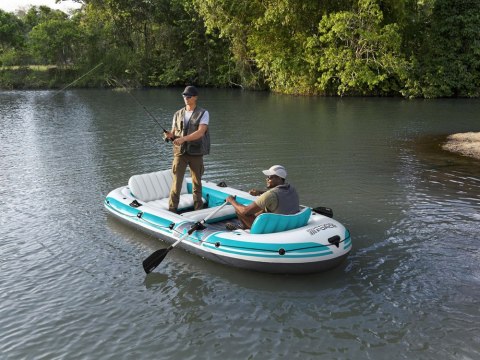 Bestway Dmuchany ponton 5os 600kg Adventure Elite X5 315x166cm wiosła 65159