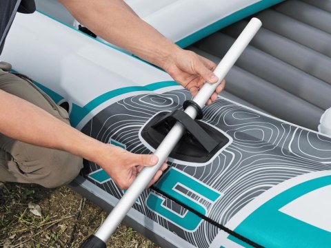 Bestway Dmuchany ponton 5os 600kg Adventure Elite X5 315x166cm wiosła 65159