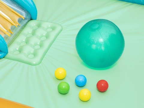 Bestway Dmuchany wodny plac zabaw Zjeżdżalnia + zraszacz + piłki 53164
