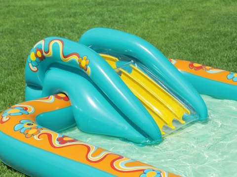 Bestway Dmuchany wodny plac zabaw Zjeżdżalnia + zraszacz + piłki 53164