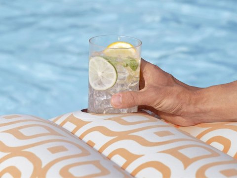 Bestway Materac plażowy Komfort Plus Deluxe 183x84cm oparcie + uchwyt 43836