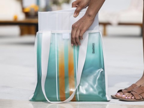 Bestway Materac plażowy z uchwytami TAHITI 183x71cm + torba plażowa 42072