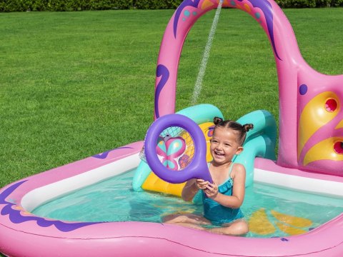 Bestway Wodny plac zabaw MOTYLEK 180x180x117cm + zjeżdżalnia i akces. 53175