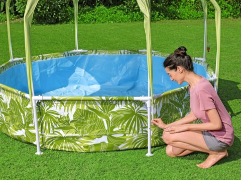 Bestway basen stelażowy z daszkiem 244x51 cm 56432