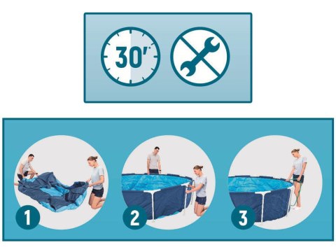 Bestway Basen stelażowy 305cm x 76cm 8w1 56679