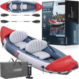 Bestway Dmuchany kajak 2-osobowy LITE-RAPID X2 + wiosła max 160kg 65077