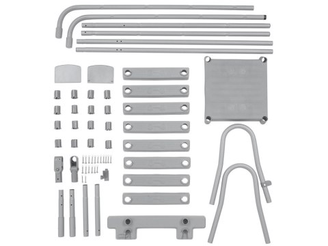 Bestway Drabinka do basenu 132cm - bezpieczna antypoślizgowa metalowa 58332