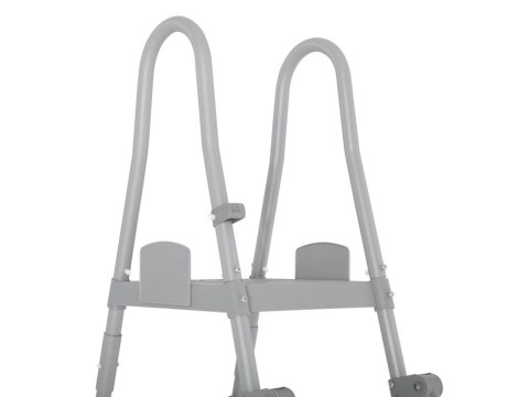 Bestway Drabinka do basenu 132cm - bezpieczna antypoślizgowa metalowa 58332
