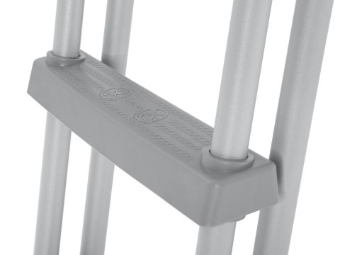 Bestway Drabinka do basenu 132cm - bezpieczna antypoślizgowa metalowa 58332