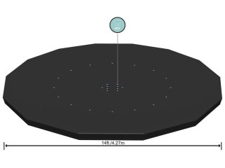 Bestway Pokrywa na basen stelażowy 427cm 58248