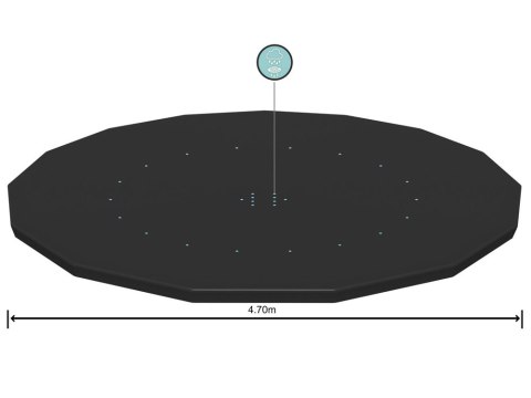 Bestway Pokrywa na basen stelażowy 457cm 58038