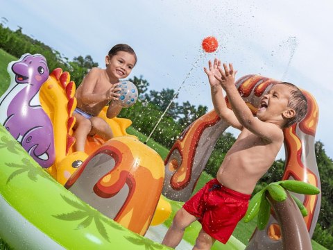 Bestway Wodny plac zabaw DINOZAURY 262x188x102cm zjeżdżalnia i akces. 53172
