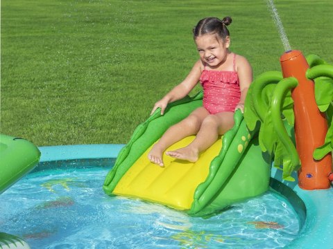 Bestway Wodny plac zabaw KROKODYL Zjeżdzalnia + zraszacz + piłki 53166