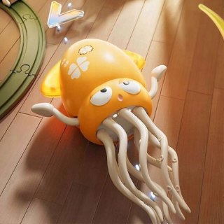 Interaktywna Ośmiornica Tańcząca USB - dla dzieci z Muzyką i LED + Wędka