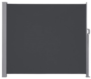 Markiza boczna tarasowa LUARO parawan zwijany 180 x 400 cm szary