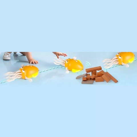 Tańcząca Ośmiornica USB - Interaktywna Zabawka z Muzyką i LED + Wędka