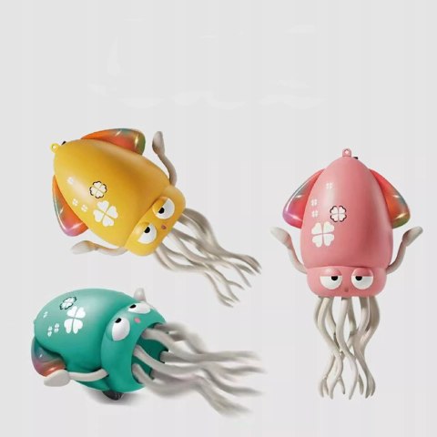 Tańcząca Ośmiornica USB - Zabawka Interaktywna z Muzyką i LED + Wędka