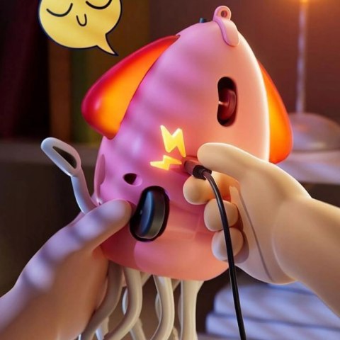 Tańcząca Ośmiornica USB - Zabawka Interaktywna z Muzyką i LED + Wędka