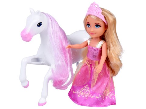 Ankiki Mini Lalka z Karoca - Mała Księżniczka w Różowej Sukience ZA6007