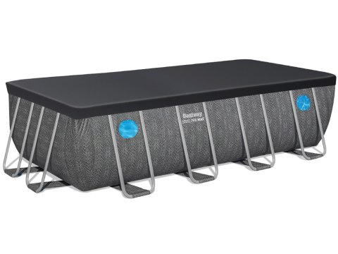 Bestway Basen stelażowy Splashview 488x244x122cm szary rattan 10w1 561MB