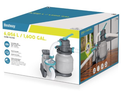 Bestway Pompa piaskowa do basenu 6056 l/h na kulki filtracyjne 58497