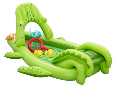 Bestway Wodny plac zabaw KROKODYL 234x163x87cm + zjeżdżalnia i akces. 53169