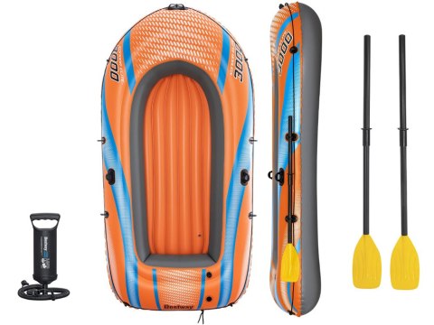 Bestway Zestaw Dmuchany ponton Kondor Elite 3000 z wiosłami i pompką 61145