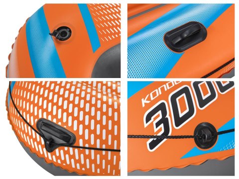 Bestway Zestaw Dmuchany ponton Kondor Elite 3000 z wiosłami i pompką 61145