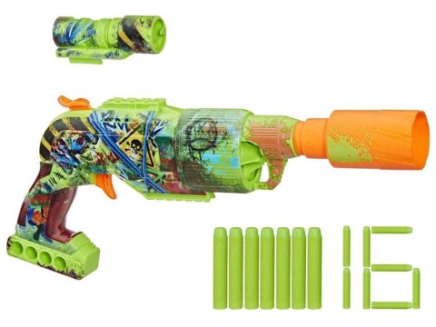 Hasbro Pistolet NERF Zombie Driller i celownik + 16x pianowe naboje ZA6190