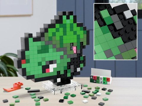 Mattel Klocki MEGA Pokémon Bulbasaur 15cm Pixel Art RETRO 374ele ZA6177