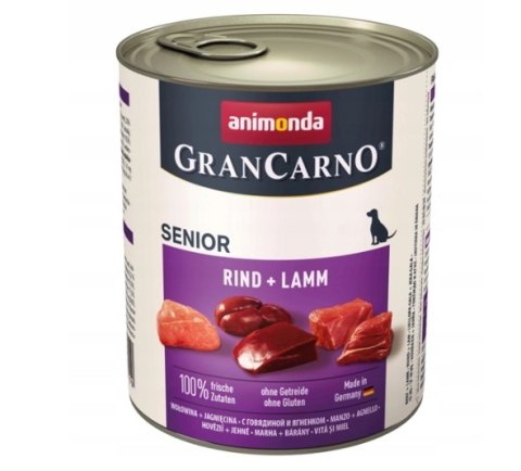Animonda GranCarno Senior Wołowina I Jagnięcina 800g