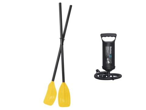 Bestway Dmuchany ponton TREK X2 do 250kg 232x118cm + wiosła i pompka 61153