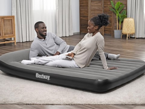 Bestway Materac welurowy samopompujący 2os. QUEEN Tritech 203x152cm 671BS