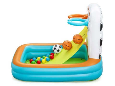 Bestway Suchy basen z kulkami 3w1 Koszykówka + piłka nożna 120x107cm 52728