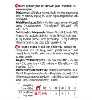 Dolina Noteci Premium Pure Wołowina Z Ryżem Brązowym 400g