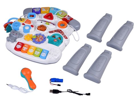 Interaktywny Stolik Edukacyjny dla Malucha Kolorowa Zabawa i Nauka ZA6134