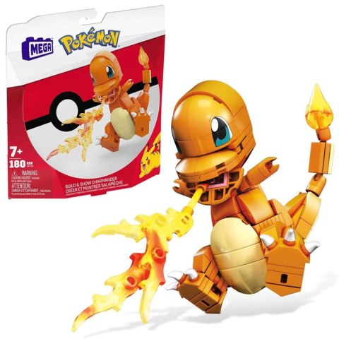 Mattel Klocki konstrukcyjne MEGA Pokémon Charmander 10cm 180ele ZA6186