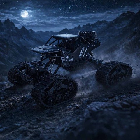 Samochód zdalnie sterowany na pilota RC Rock Crawler 4x4 LHC012 auto 2w1 czarny